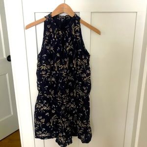 Loft Floral Sleeveless Romper